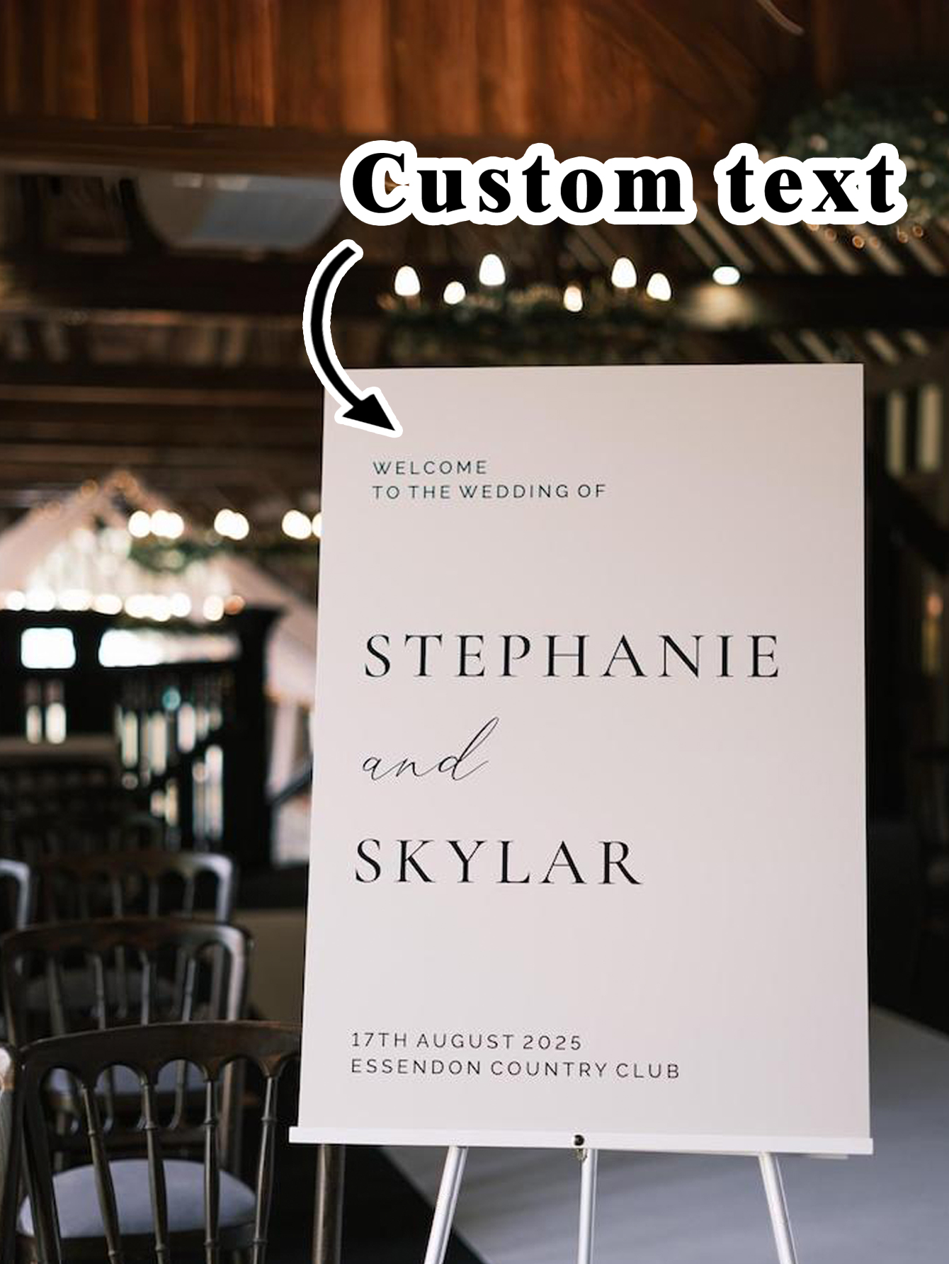 Wedding Reception Decorations Wedding Welcome Signage